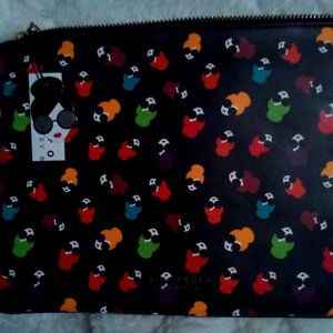 Alice Olivia Melody StaceFace Printed Zip-Top Clutch Bag New With Tags